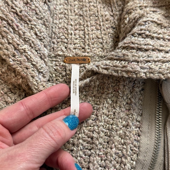 Free people moto jacket sweater - Picture 10 of 16